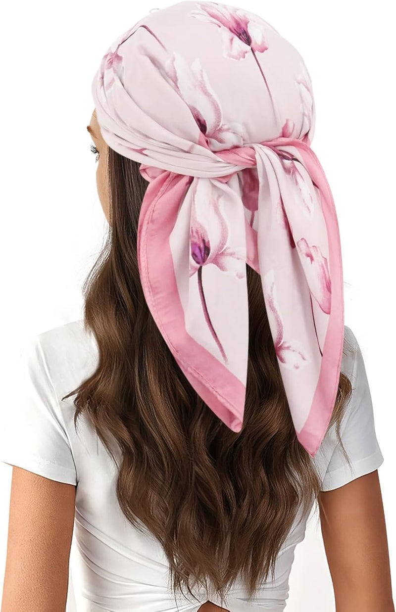 vimate Head Scarf for Women Hair 27'' Square Satin Silk Feeling Bnadana Neck Scarf Handbag Accessories Etc - Image 2